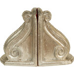 Paire de serre - livres en bois argent� antique made in italy