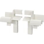 Paire de tulipes de guidage monobloc (lame 8mm), entonnoirs rail 45� pour r�novation de volets