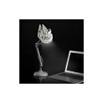 Paladone millennium falcon lampe de bureau potable star wars cadeau pour tous les ges gris pp5056sw