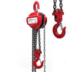 Wiltec palan  chane 5 t ? 200 x 200 x 170 mm ? longueur chane 3 m ? hauteur levage 2, 5 m ? acier ...