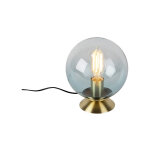 Pallon - lampe de table - 1 lumi�re - � 200 mm - turquoise - art deco - �clairage int�rieur - salon i ...