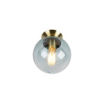 Qazqa - pallon - plafonnier - 1 lumire -  200 mm - turquoise - art deco - clairage intrieur - salon ...