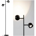 Pane i 79775 lampadaire  led avec lampe de lecture led 3 w noir c586452 - paulmann