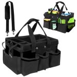 Panier de rangement pour produits de nettoyage avec poign�e, sac de rangement avec bandouli�re r�glable, ...