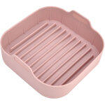 Panier silicone carr� rose multifonction pour friteuse 10 pouces - accessoire de remplacement
