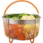 Panier vapeur, acier inoxydable panier � vapeur, panier vapeur 6l, avec poign�e, pour cuisson vapeur ...