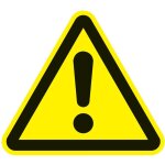 Panneau d'avertissement asr a1. 3 / din en iso 7010 200 mm attention zone dangereuse plastique