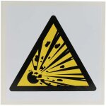 Panneau de danger, avec pictogramme : danger matières explosives ' ' , auto - adhésif ( prix pour 1 ) ... Panneau de danger, avec pictogramme : danger matières explosives ' ' , auto - adhésif ( prix pour 1 ) ...