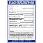 Signaletique. biz france - panneau d�claration pr�alable camping et parc r�sidentiel + marqueur noir ...