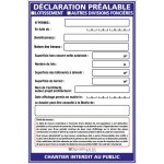 Signaletique. biz france - panneau d�claration pr�alable d�claration pr�alable lotissement / autres divisions ...