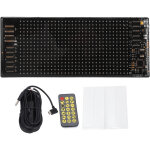 Panneau led flexible usb 5v 16x32, panneau programmable ip65 �tanche � l'eau 6. 8x2. 8 pouces, affichage ...