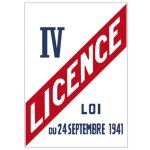 Panneau licence iv ? affichage obligatoire d�bit de boissons ? pvc 1, 5 mm ? 150�210 mm
