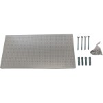 Panneau mural perfor� porte outils, jeu de 8 crochets, 400x1500x35 mm, gris - simonwork - simonrack