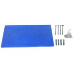 Panneau mural perfor porte outils, jeu de 8 crochets, 600x1200x35 mm, bleu - simonwork - simonrack
