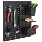 Panneau perfor�, syst�me de rangement pour outils, h x l : 45 x 45 cm, en lot de 9 accessoires, couleur ...