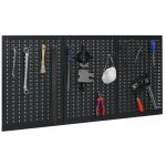 Panneau perfor longueur totale 1200 x hauteur 600 mm l. 400xh600 mm avec 12 crochets standard