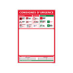Panneau plan d'�vacuation ? pvc 1, 5 mm ? 300 x 420 mm