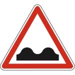 Panneau de signalisation danger - cassis ou dos - d'�ne - triangulaire - gamme ecolign - classe 1 - 700mm ...