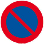 Panneaux de signalisation routi�re provisoires panneaux de signalisation pas chers en comacel - interdit ...