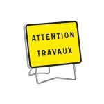 Taliaplast - panneau de chantier kc1 - 800 x 600 mm t1 sortie camion avec pied et 2 sac de lestage