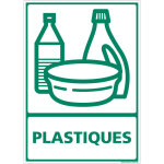 Signaletique. biz france - panneau de tri slectif plastiques - recyclage en dchetterie - aluminium ...