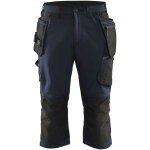 Pantacourt de travail artisan stretch 4d 1521 - marine / noir 2xl - fr(52) - se(c58) - standards