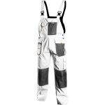 Pantalon de travail � bavette, blanc, hd, taille xl / 56