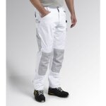 Pantalon de travail diadora easywork light performance taille m blanc avec genouillres et poches  outils ...