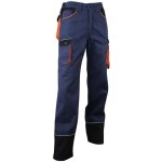 Pantalon de travail lma herse taille 54 marine / noir / orange z�ro m�tal multipoche avec passepoils ...