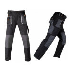Pantalon de travail avec renforts smart noir - gris kapriol - taille: m