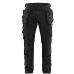 Pantalon de travail stretch 2d 1750 - noir m - fr(42) - se(c48) - courtes