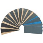 Papier abrasif � l'eau grain 600 pour voiture, acier et menuiserie, parfait r�novation meubles et m�taux. ...