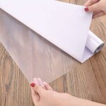 Papier adhesif pour meuble transparent 60�500cm vynile adh�sif film papier peint autocollant polyphane ...