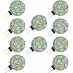 Paquet de 10 ampoules � led g4 9 smd 5730 12v ac / dc � culot bicanal encastr� au plafond encastr� au ...