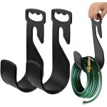Paquet de 2 supports de tuyau d'arrosage avec poign�es - support de tuyau d'arrosage robuste pour cour ...