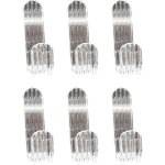 Paquet de 6 crochets de porte de douche en acrylique transparent