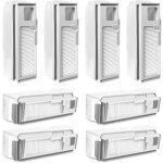 Paquet de 8 sacs � poussi�re jetables avec filtre hepa pour aspirateur robot narwal freo x ultra, sac ...