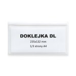 Paquet d'autocollants pour enveloppes dl. 1000 pi�ces.