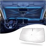 Pare - soleil de voiture pliable et rangeable avec ouverture pour pare - brise, bloque les rayons uv ...