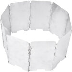 Pare - vent pliable 9 plaques pour r�chaud de camping portable avec sac de transport