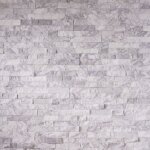 Decoon ? plaquette de parement en marbre blanc ? dimensions 0, 4725 m2 ? nuances grises et blanches ? ...