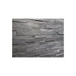 Stone by stone - parement mural - slimpanel - ardoise noire - 15x55 - 60x1 - 2cm en z - naturelle - (1 ...