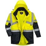 Portwest - parka bicolore respirant hi - vis couleur : jaune / marine taille xxl