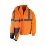 Parka haute visibilit 3 en 1 orange kapriol - taille: l
