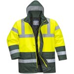 Parka haute visibilité portwest bicolore traffic jaune / vert l Parka haute visibilité portwest bicolore traffic jaune / vert l