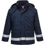Parka ignifug�e portwest antistatique hiver marine l