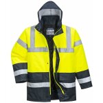 Parka haute visibilit� portwest bicolore traffic jaune / bleu marine 5xl