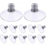 Parkside - lot de 30 ventouses avec filetage et �crous molet�s 41 mm, transparentes, pour voiture, camping, ...