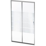 Paroi porte 2 volets coulissants eris 2 - profil�s chrom�s - l 100 x h 190 cm - ondee by ayor