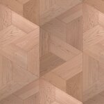 Parquet contrecoll� - ch�ne - trap�ze - vernis - aspect bois brut